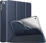 MoKo Case Fit iPad Mini 5 2019 (5th Generation 7.9-inch) iPad Mini 4, Slim Smart Shell Stand Folio Protective Cover with Soft TPU Translucent Frosted Back, Auto Wake/Sleep - Black