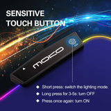 MoKo RGB Gaming Mouse Pad, Large Extended Glowing Led Mousepad with 15 Lighting Modes and USB 2.0 Port, Non-Slip Rubber Base Computer Keyboard Pad Mat for Gamer, 32.09 x 12 x 0.16 Inch - Blue