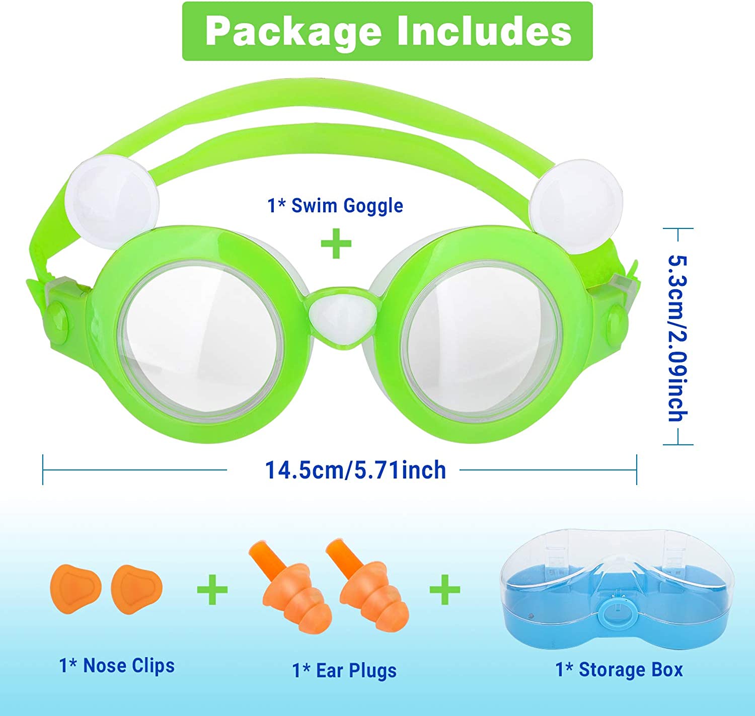 goggles with nose clip MoKo Kids Swim Goggles Clear Vision Teens Children Swimming Glasses wi – Mokodirect