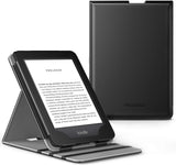 MoKo Case Fits All-New Kindle (10th Generation, 2019) / Kindle (8th Generation, 2016), Premium Vertical Flip Cover with Auto Wake/Sleep Function - BLACK