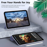 MoKo Magnetic Case for iPad Mini 6, iPad Mini 6th Generation Case 2021, Magnetic Smart Folio Case Slim Lightweight Protective Shell Stand for iPad Mini 6 8.3-inch, Auto Wake/Sleep,Grayish Purple