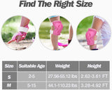 MoKo Kids Protective Gear Set, Knee Pads for Kids Elbow Guards Wrist Pads for Skateboarding Inline Roller Skating Wrist & Elbow Pads for Bicycle Scooter for Toddler Boys Girls