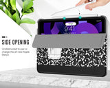 MoKo Case for iPad Air 5th Generation 2022/ iPad Air 4th Generation 2020 10.9 Inch, Trifold Stand Cover with Hard PC Back, Support Touch ID, iPad 2nd Pencil Charging, Auto Wake/Sleep, Notebook Black
