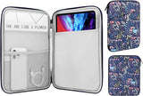 MoKo 8-9 Inch Tablet Sleeve, Fits iPad Mini 6 5/4/3/2/1, Galaxy Tab A7 Lite 8.7/Tab A 8.0/Tab A 8.4, Tab 8.0,Protective Bag Carrying Case with Slanted Pocket, Misty Blue