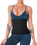 MoKo Sweat Waist Trainer for Women One Belts, Waist Trimmer Workout Corset Waist Trainer Cincher Trimmer Shaper Zipper