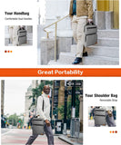 MoKo 13.3-14 Inch Laptop Sleeve Case, Protective Bag with Shoulder Strap & Handle Fits MacBook Pro 13" M2 2022/Pro M1 Pro/M1 Max 14.2 2021, MacBook Air 13.6" M2 2022, Tab S8 Ultra 14.6", Dark Gray