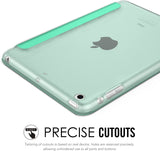 MoKo Case Fit iPad Mini 3/2/1, Slim Lightweight Smart Shell Stand Cover with Translucent Frosted Back Protector Fit iPad Mini 1 / Mini 2 / Mini 3, Mint Green (with Auto Wake/Sleep)