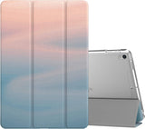MoKo Case Fit New iPad Air (3rd Generation) 10.5" 2019/iPad Pro 10.5 2017 - Slim Lightweight Smart Shell Stand Cover with Translucent Frosted Back Protector - Black (Auto Wake/Sleep)