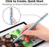 MoKo Stylus Pen for iPad, 2 in 1 Rechargeable Digital Pen fit Apple 2021 iPad Mini 6th Generation, iPad 8th/9th Gen 2021 iPad Pro 11/12.9 Inch (2018-2021),iPad Air 4th, iPad 6/7th - Sky Blue