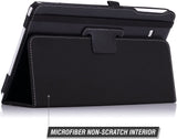 MoKo Samsung Galaxy Tab E 9.6 Case - Slim Folding Cover for Samsung Galaxy Tab E Wi-Fi / Tab E Nook 9.6-Inch Tablet Verizon 4G LTE Version, Black (NOT FIT Tab E 8.0 inch Tablet)