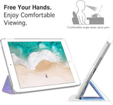 MoKo Case Fit New iPad Air (3rd Generation) 10.5" 2019/iPad Pro 10.5 2017 - Slim Lightweight Smart Shell Stand Cover with Translucent Frosted Back Protector - Water Color (Auto Wake/Sleep)