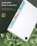 MoKo Case Fits Samsung Galaxy Tab A8 10.5 Inch 2022 (SM-X200/SM-X205/SM-X207), Slim Case Trifold Stand with Auto Sleep/Wake Function and Soft TPU Translucent Frosted Back Cover, Green Marble
