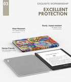 MoKo Case for 6.8" Kindle Paperwhite (11th Generation-2021) and Kindle Paperwhite Signature Edition, Light Shell Cover with Auto Wake/Sleep for Kindle Paperwhite 2021 E-Reader, Lucky Flowers