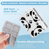 MoKo 16 Game Card Case Compatible with Nintendo Switch/Switch Lite/Switch OLED 2021, Switch Games Holder case for SD Card&Switch Game Card, Switch Game Card Holder Cartridge Storage Box, Cute Panda