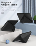 MoKo Folio Case for Kobo Libra 2 E-Reader 7 inch 2021 Released, Origami Standing Shell Cover Case with Multi Angle Magnetic PC Back Cover for Kobo Libra 2 E-Reader 7 inch 2021 Released, Black
