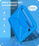 MoKo Case Compatible with Samsung Galaxy Tab A7 Lite 8.7" 2021 (SM-T225/T220/T227), Lightweight EVA Foam Tablet Case Cover with Foldable Stands & Hand-Grip for Galaxy Tab A7 Lite 8.7" 2021, Blue