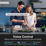 MoKo Outdoor Smart Plug, Waterproof WiFi Outlet with 2 Sockets, Work with Alexa/Google Home/SmartThings, Remote Control Timer Plug, IP64 Weatherproof for Indoor and Outside Use, No Hub, 2.4 GHz only