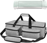 MoKo Carrying Bag for Cricut Explore Air 1 & Air 2 / Cricut Maker, Heavy Duty Tote Bag Storage Case Compatible with Cricut Explore Air and Maker Cutting Machine and Accessories - Light Gray