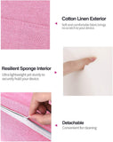 MoKo Tablet Pillow Holder, Pillow for iPad Multi-Angle Soft Tablet Stand Up to 12.9" for Xmas Gift, eReader, Fit for iPad 9, iPad Mini 6, iPad Pro 11/12.9 4/5th Gen,Galaxy Tab S6/S7 - Pink