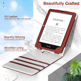 MoKo Case for 6.8" Kindle Paperwhite (11th Generation-2021) and Kindle Paperwhite Signature Edition, Premium Vertical Flip Cover with Auto Wake/Sleep for Kindle Paperwhite 2021, Vintage Style