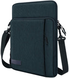 MoKo 12.9 Inch Tablet Sleeve Bag Carrying Case with Pockets Fits iPad Pro 12.9 2021/2020/2018,Surface Laptop Go 12.4",Galaxy Tab S8+ 12.4", Black & Gray