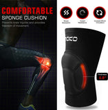 MoKo Knee Brace Support, Protective Volleyball Knee Pads, Professional Thick Sponge Compression Knee Sleeves for Dance Arthritis Joint Pain Relief Injury Recovery, Fit Men Women Youth, 1 Pair, Black