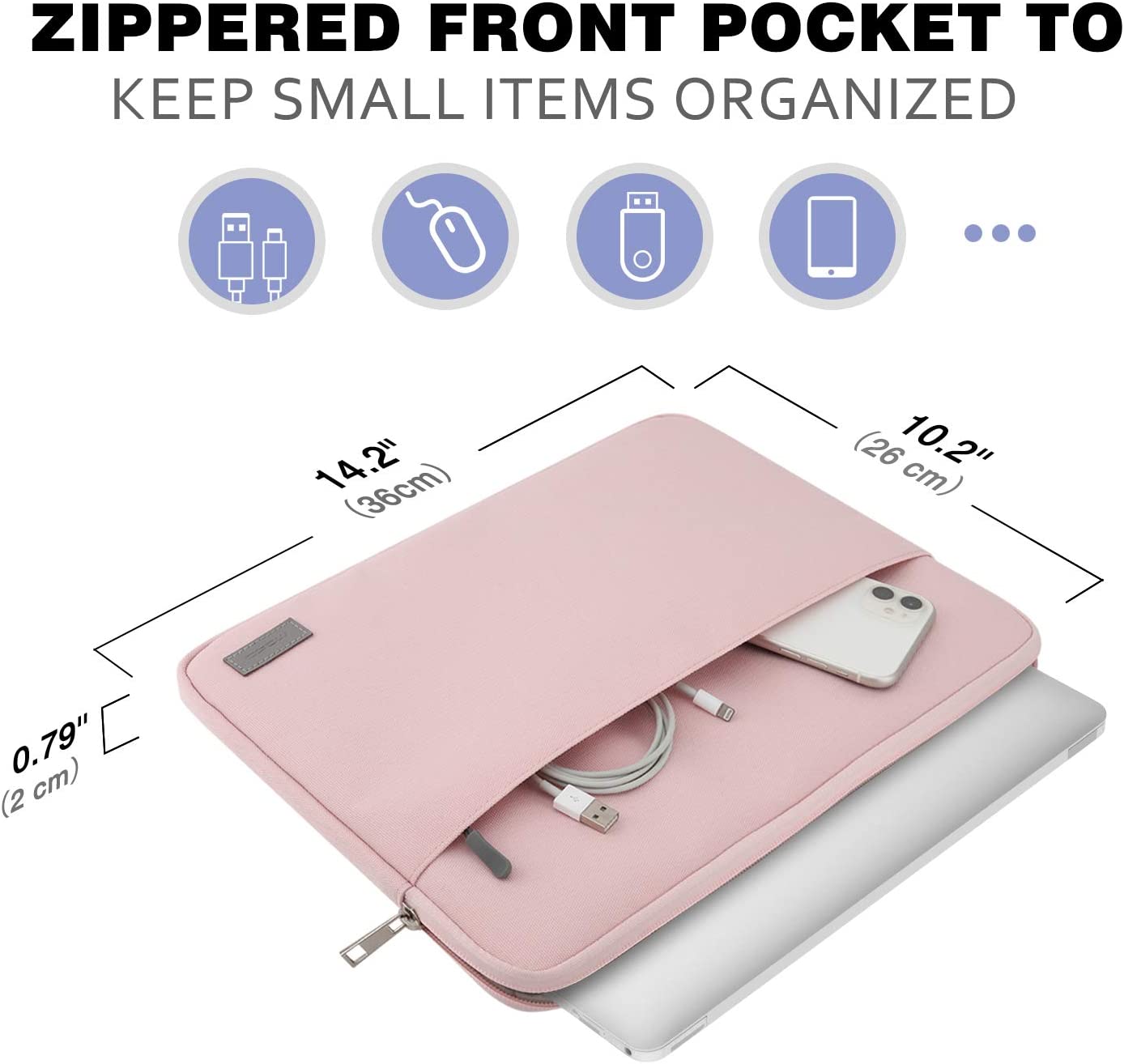 MoKo 13 13.3 Inch Laptop Sleeve Fits Tab S8 12.4