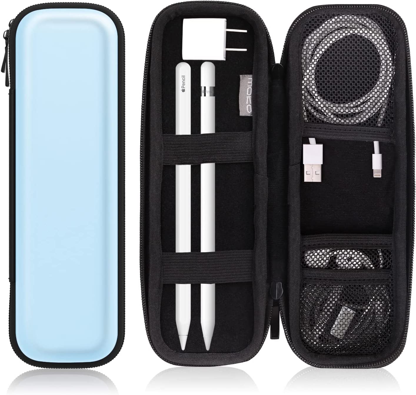 MoKo Holder Case Fit Apple Pencil 1&2, PU Leather Case Fit iPad