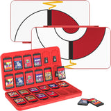 MoKo 24 Game Card Case Compatible with Nintendo Switch OLED 2021/Switch/Switch Lite, Switch Games Holder case for Switch Game Card & SD Card, Slim & Portable Game Card Storage Box, Pink Elf