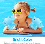MoKo Inflatable Swim Floater Sleeves for Kids, Cartoon Swimiming Armbands Floaties Water Wings Floatation Sleeves, Pool Water Sports Learning Swim Training Aids