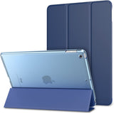 MoKo Case Fit 2018/2017 iPad 9.7 6th/5th Generation, Slim Lightweight Smart-Shell Stand Cover with Translucent Frosted Back Protector Fit iPad 9.7 Inch 2018/2017, Auto Wake/Sleep - Blue Quicksand