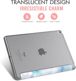 MoKo Case Fit iPad Pro 9.7 - Slim Lightweight Smart Shell Stand Cover with Translucent Frosted Back Protector Fit iPad Pro 9.7" 2016 Release Tablet, Peach Blossom (with Auto Wake/Sleep)