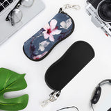 MoKo Sunglasses Soft Case 2 Pack, Ultra Light Portable Neoprene Zipper Glasses Case, Eyeglass Safety Pouch Box with Belt Clip