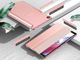 MoKo Case Fits Samsung Galaxy Tab A7 Lite 8.7 Inch (SM-T225/T220/T227), Lightweight Stand Smart Case Hard Shell Cover for Samsung Tab A7 Lite Tablet 2021 – Rose Gold