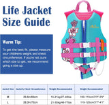 MoKo Swimming Vest for Kids, Children Swim Vests Water Activity Equipment Cute Pattern Watersports Swimming Device for Toddlers Boys Girls 50-90 lbs(L Size) 37-50 lbs (M Size)