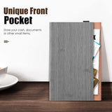 MoKo Case Compatible with Galaxy Tab S6 Lite 2020, Ultra-Slim PU Smart Folding Stand Cover Shell Sleeve Case with Auto-Wake/Sleep Fit Galaxy Tab S6 Lite 10.4 2020 SM-P610/P615 - Gray & Pink Stripe