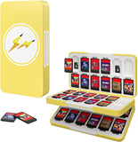 MoKo 48 Game Card Case Compatible with Nintendo Switch OLED 2021/Switch/Switch Lite, Switch Games Holder Case for 48 Switch Game Card & 24 SD Card, Slim & Portable Game Card Storage Box, Pokeball