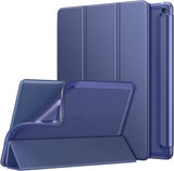 MoKo Case Fits All-New Kindle Fire HD 10 & 10 Plus Tablet (11th Generation, 2021 Release) 10.1", Soft TPU Translucent Frosted Back Cover Slim Smart Shell, Auto Wake/Sleep, Lavender Purple