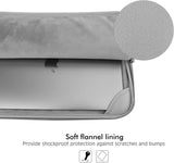 MoKo 15.6 Inch Laptop Sleeve Fits MacBook Pro M1 Pro/M1 Max 16.2 2021 MacBook Pro 16”, MacBook Pro 15.4", Surface Book 15”, Ultrabook Carrying Bag for 15.6" Dell HP Acer Chromebook,Gray