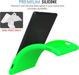 MoKo Case for Fire HD 8 2016 Tablet - [Honey Comb Series] Light Weight Silicone Back Cover [Kids Friendly] for Fire HD 8 (Previous 6th Gen-2016 Release ONLY), Green (NOT FIT 7th Gen 2017 Tablet)