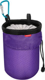 MoKo Chalk Bag, Drawstring Rock Climbing Chalk Bag Bouldering Chalk Bag Bucket with Adjustable Belt & Zippered Pockets and Carabiner for Rock Climbing Weight Lifting Gymnastics Crossfit