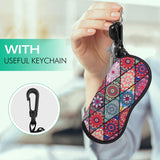 MoKo Sunglasses Soft Case Ultra Light Neoprene Zipper Eyeglass Case with Belt Clip