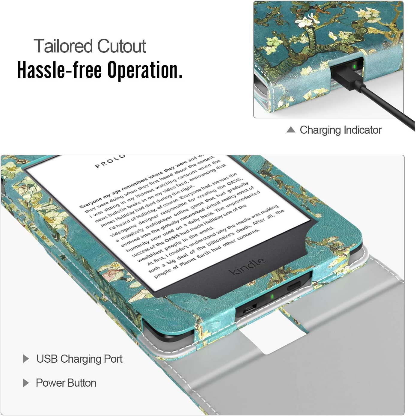 For Amazon Kindle Paperwhite 11th Gen 2021 6.8-in Smart Case Leather Flip Cover | UK For Amazon Kindle Paperwhite 11th Gen 2021 6.8-in Smart Case Leather Flip Cover | UK