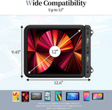 MoKo Waterproof Tablet Case Compatible with Fire HD 10, iPad 9, iPad Air 5 10.9/4/3/2, iPad Pro 11, iPad 10.2, Galaxy Tab S6/S7, Tab A 10.1, Stand Holder Dry Bag for Bathroom Kitchen Stand Pouch