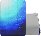MoKo Case Fit 2018/2017 iPad 9.7 6th/5th Generation, Slim Lightweight Smart Shell Stand Cover with Translucent Frosted Back Protector Fit iPad 9.7 Inch 2018/2017, Peach Blossom(Auto Wake/Sleep)