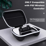 MoKo Case for PS5 Controller, Xbox Series X/S, EVA Carrying Case Game Controller Holder Heavy Duty Protective Cover Hard Shell for Sony Playstation 5 DualSense Wireless Controller 2020, Black & White