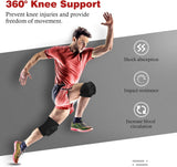 MoKo 2 Pack Knee Brace, Volleyball Knee Pads for Women Men, Stabilizers Knee Support Professional Compression Knee Sleeves for Dance Arthritis Joint Pain Relief Injury Recovery