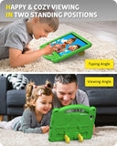 MoKo Case Compatible with Samsung Galaxy Tab A8 10.5 Inch 2022 (SM-X200/SM-X205/SM-X207), Heavy Duty EVA Foam Kids-Friendly Cover with Hand-Grip & Stand Fit Samsung Galaxy Tab A8 10.5" 2022, Green
