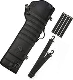MoKo Archery Arrow Quiver, Multi-Function Arrow Bag Foldable Shoulder Waist Hanged Arrows Carry Holder with Molle System for Target Shooting and Archery Sports, Black