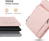 MoKo 9-11 Inch Tablet Sleeve Bag Carrying Case with Storage Pockets Fits iPad air 5 10.9" 2022, iPad Pro 11 2021/2020, iPad 9/8/7th Gen 10.2, iPad Air 4 10.9, Tab A 10.1, Tab S8 11", Pink
